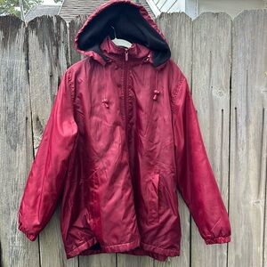 Totes 3 Season Storm Rain Zip Up Jacket w Hood Men’s Size Large